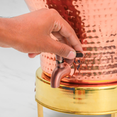 Pure Copper Mushroom Water Dispenser | Leak Proof Water Dispenser with Tap